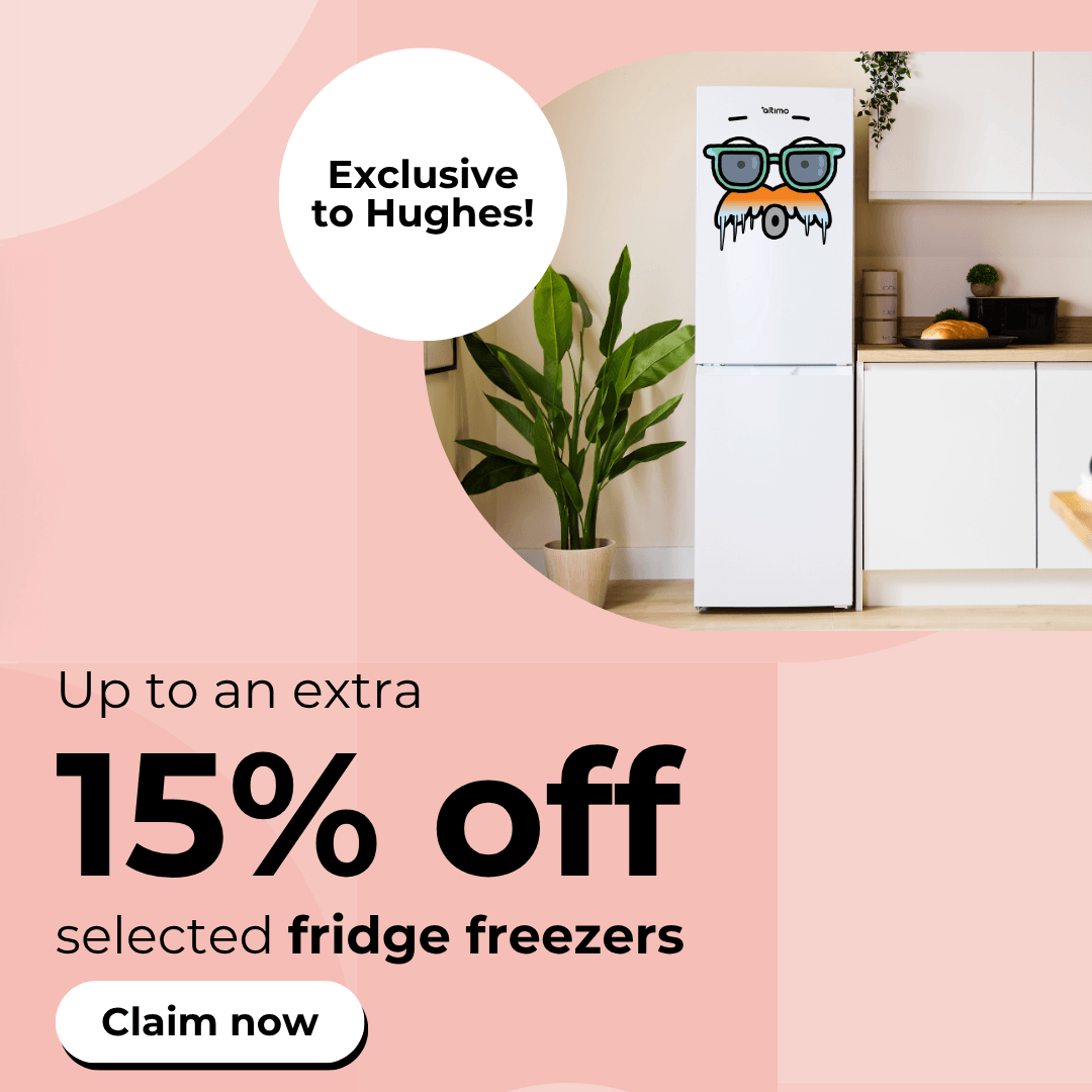 Up to an extra 15% off selected fridge freezers